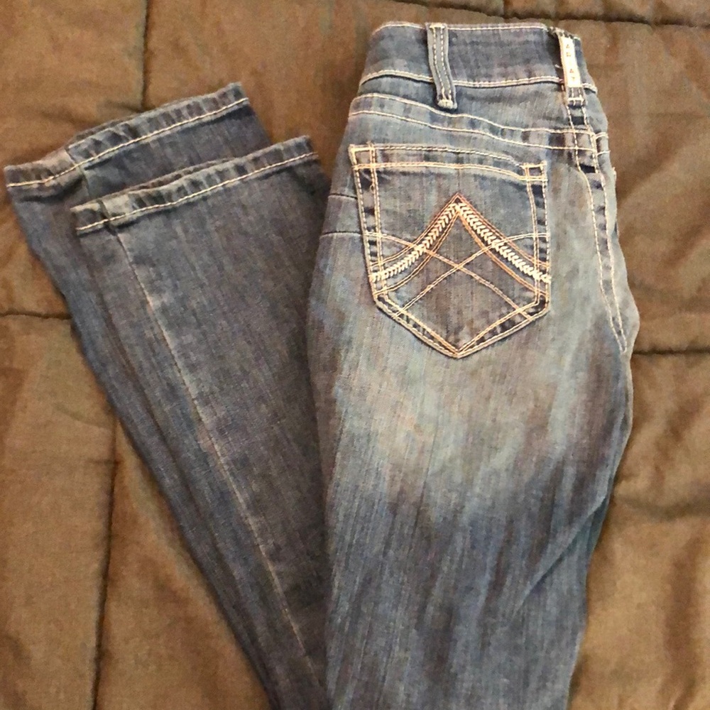 Ariat Blue Straight Leg Jeans with Classic Western Style